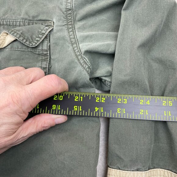 Gander Mountain Mens Shooting Shirt Large Quilted Shoulder Long Sleeve Casual - Picture 5 of 9